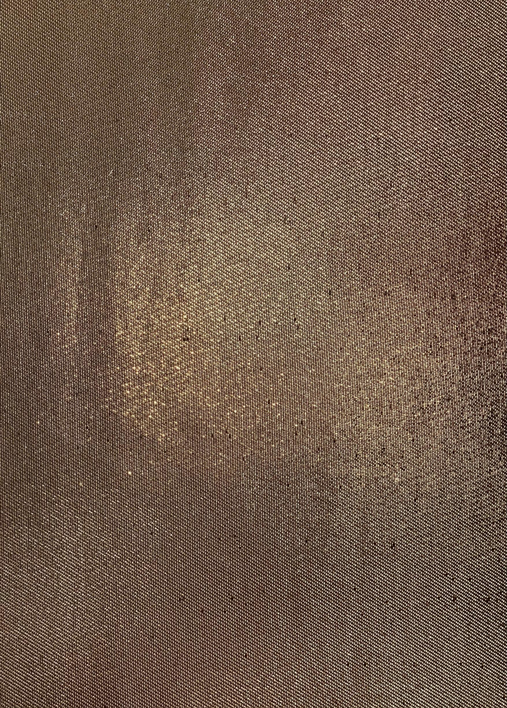 French Cotton Blend Iridescent Metallic Twill in Black and Gold