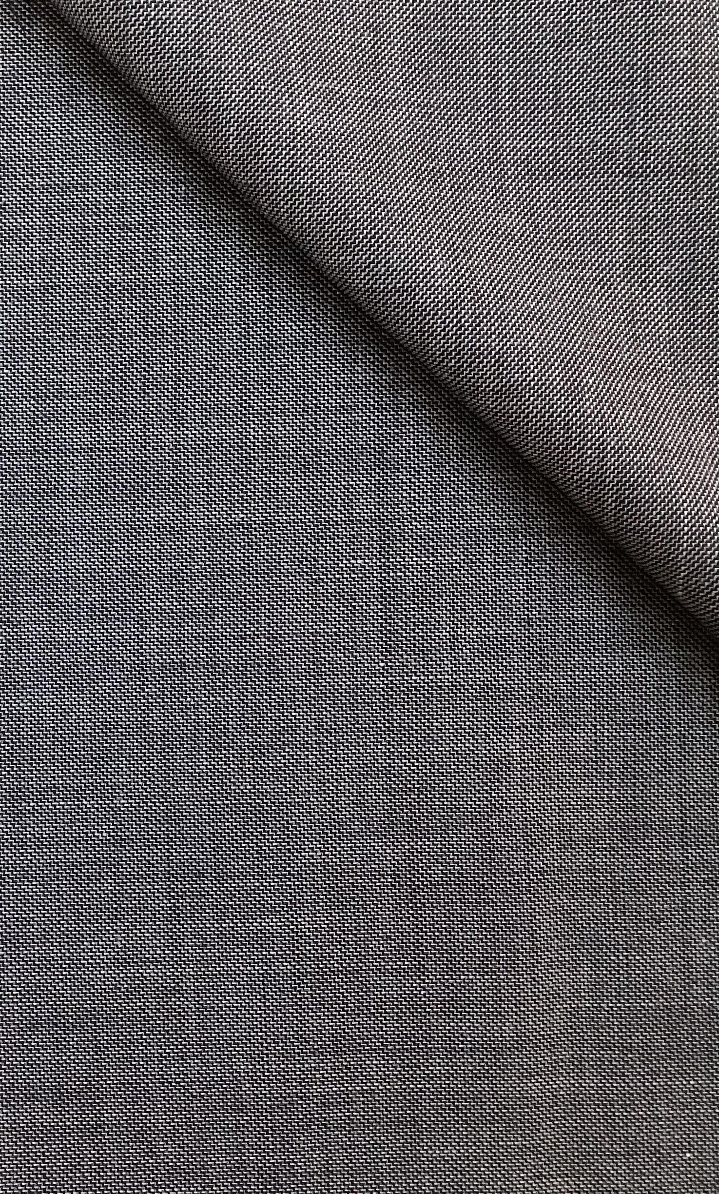 70% Wool 30% Silk Suiting In Washed Denim Blue