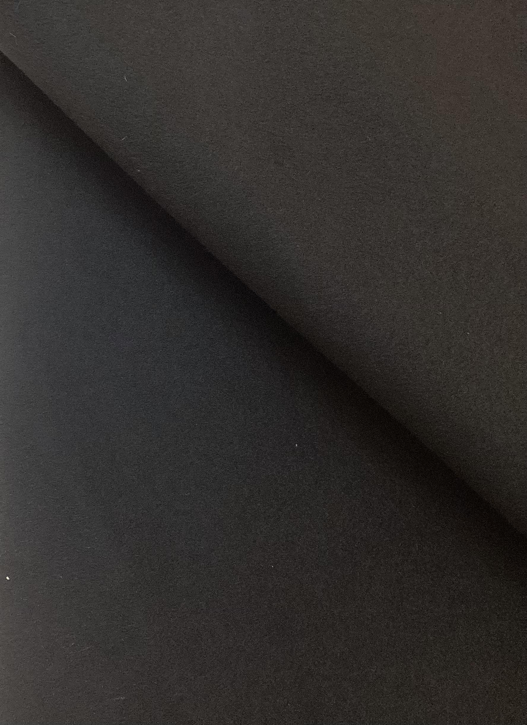 Made in Italy Cashmere/Wool Coating in Jet Black