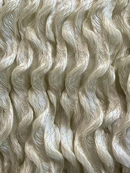 Novelty Polyester Liquid Organza Finger Wave