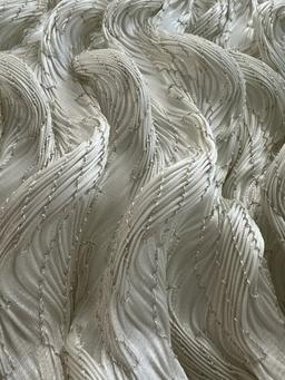 Novelty Polyester Liquid Organza Finger Wave