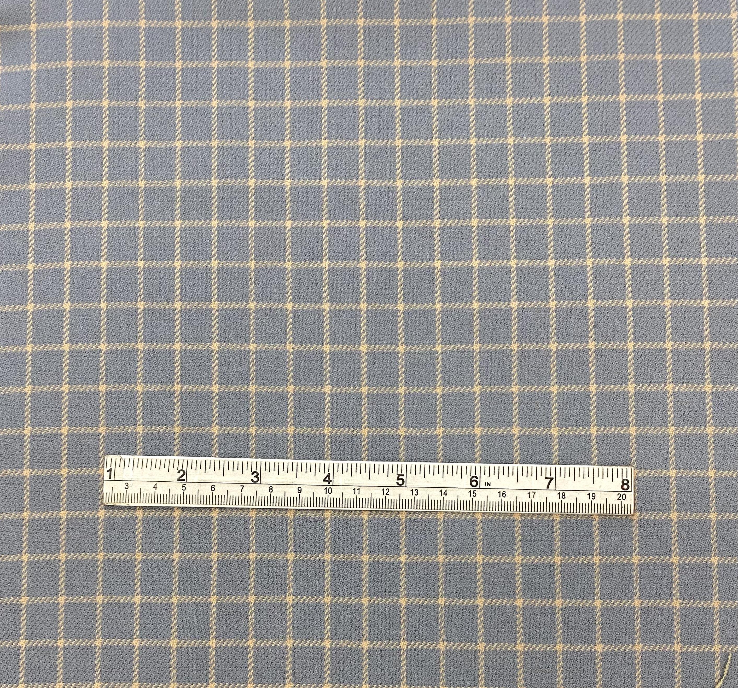 Made in Italy 100% Wool Windowpane