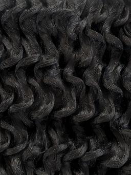 Novelty Polyester Liquid Organza Finger Wave in Black