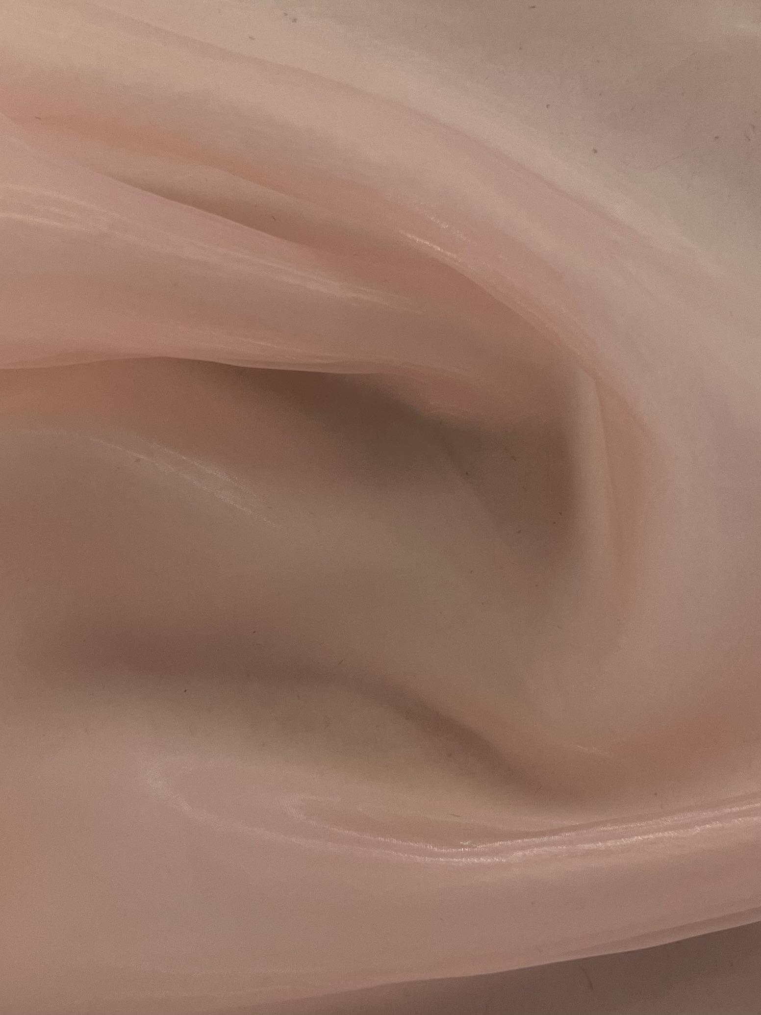 Polyester Organza Onion Skin in Pink Diamond