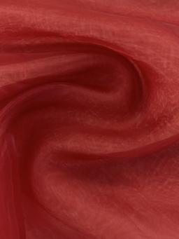 Polyester Organza Onion Skin in Garnet