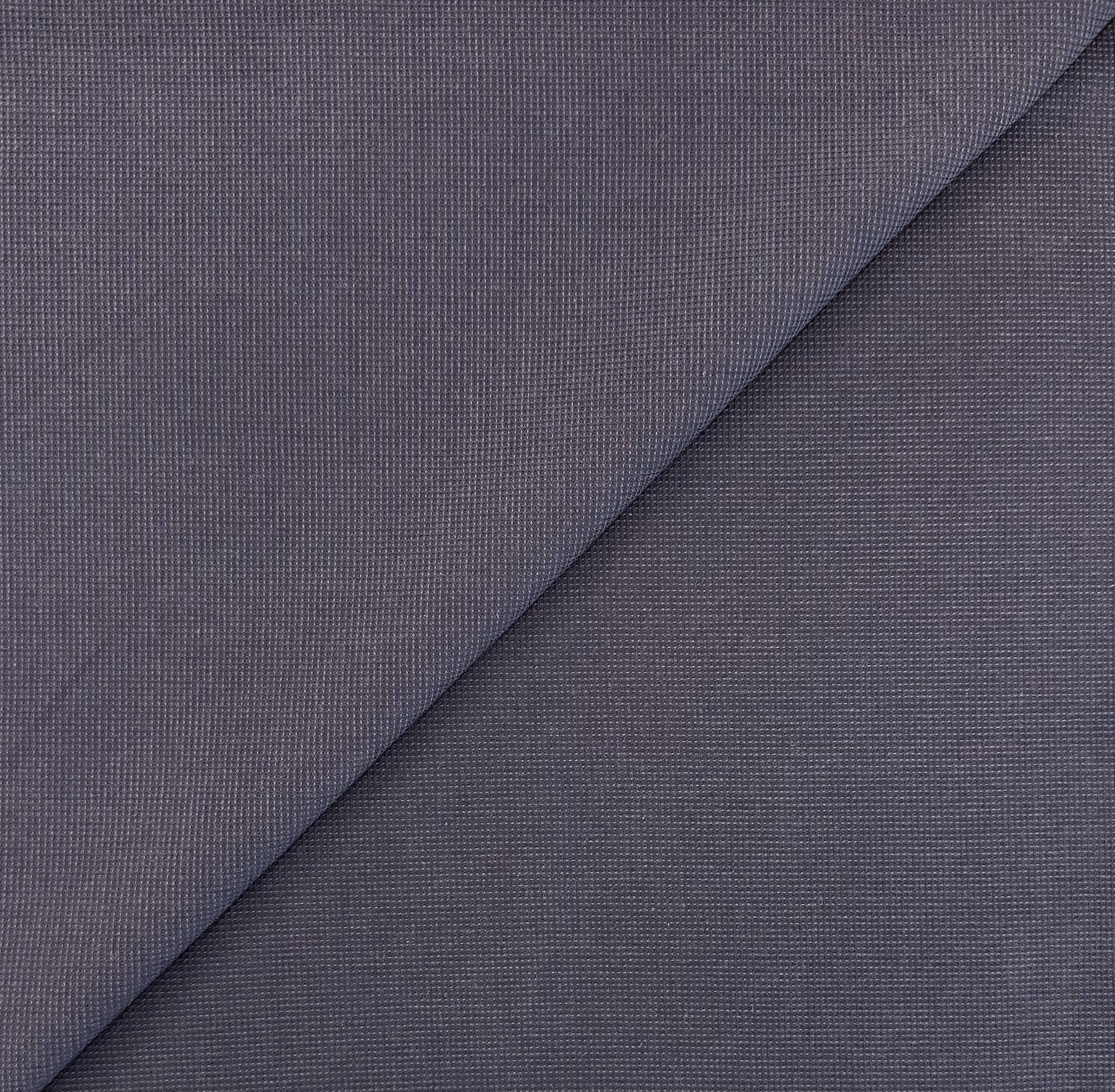 Sustainable Cotton Dobby Shirting in Navy