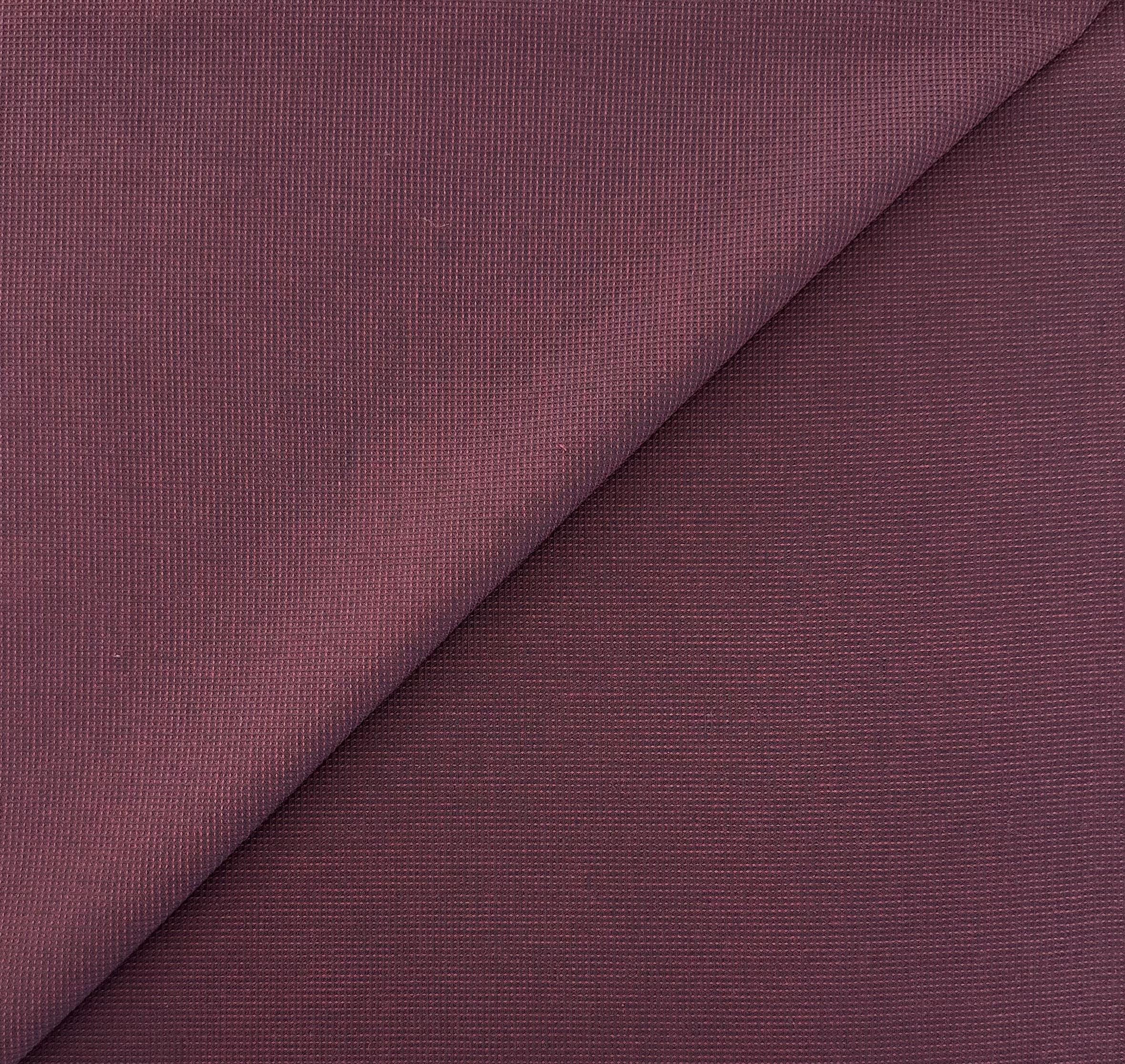 Sustainable Cotton Dobby Shirting in Wine