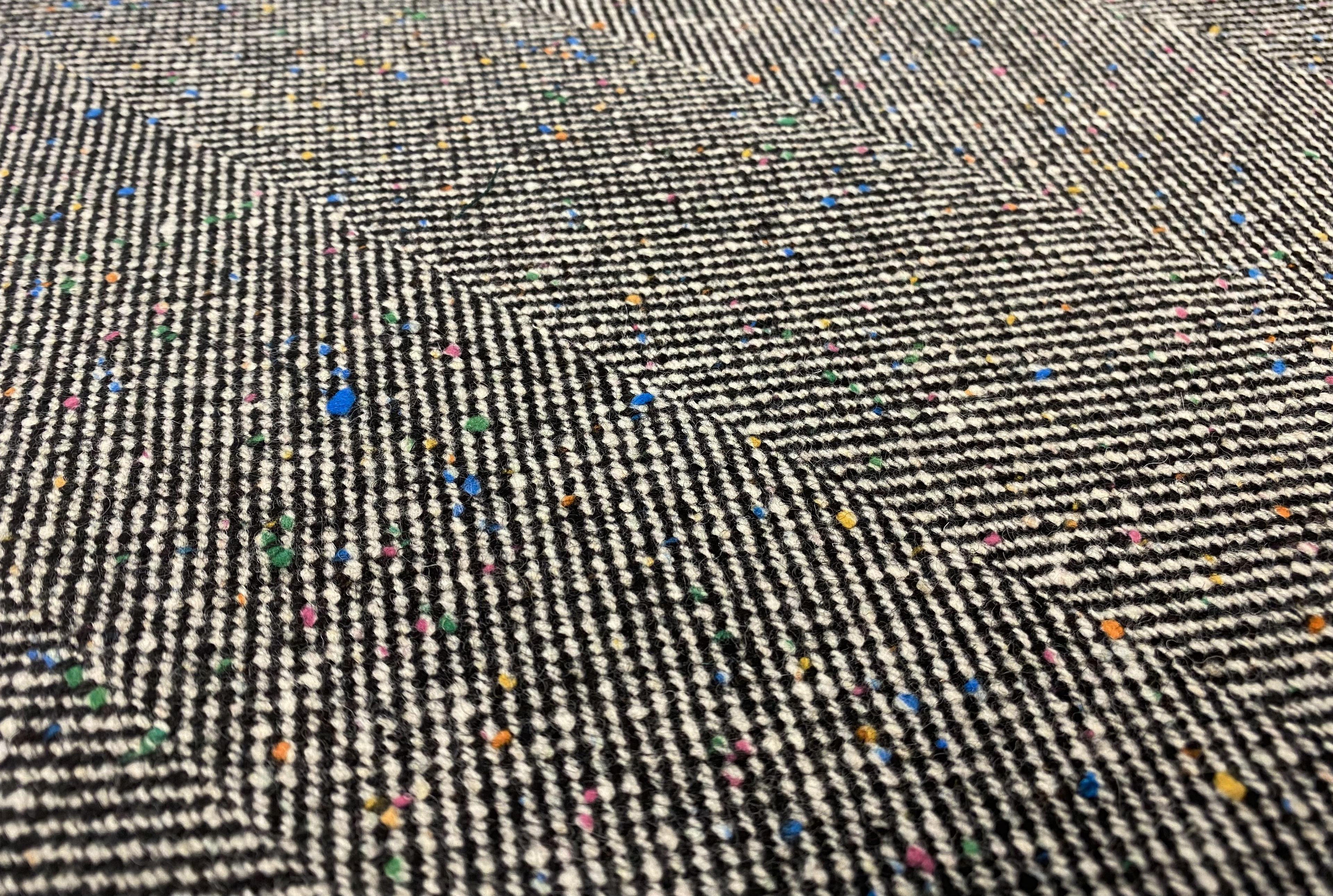 Wool Herringbone Donegal Tweed