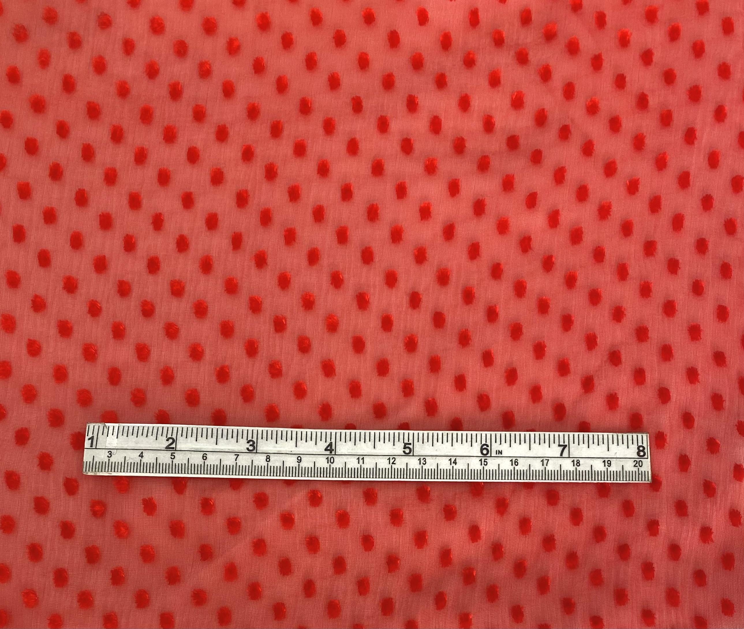 French Cut Velvet Fabric in Warehouse