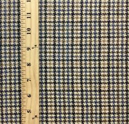 Made in Italy 90% Wool 10% Cashmere Houndstooth Plaid