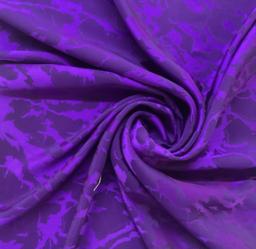 100% Pure Silk Abstract Jacquard Pattern In Africa Violet 