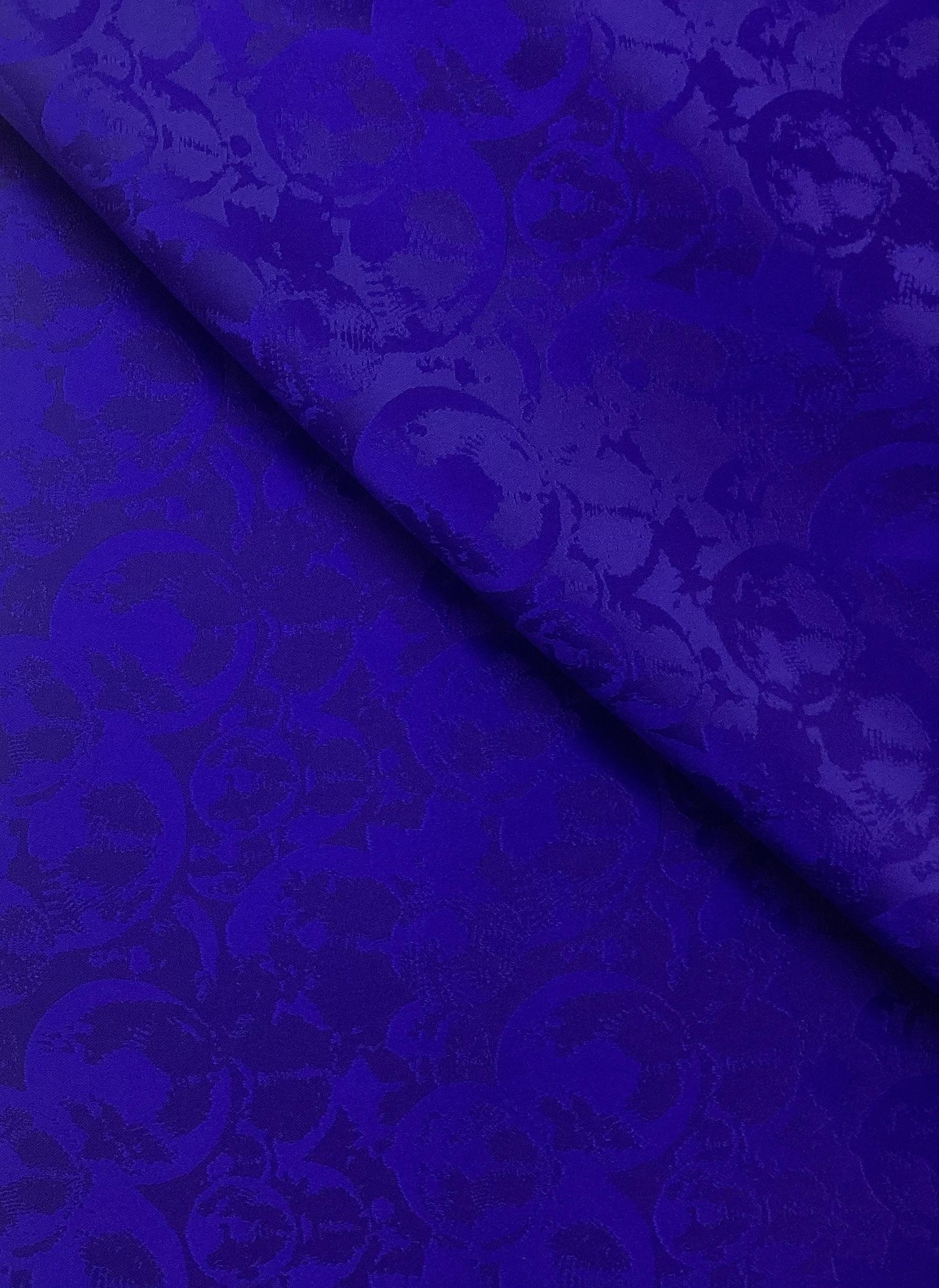 Made in Italy Viscose Jacquard In Electric Blue 