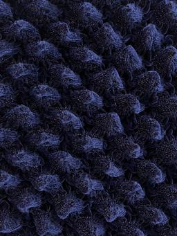 French Novelty Dimensional Cone Shaped Iridescent Velvet in Blue Red