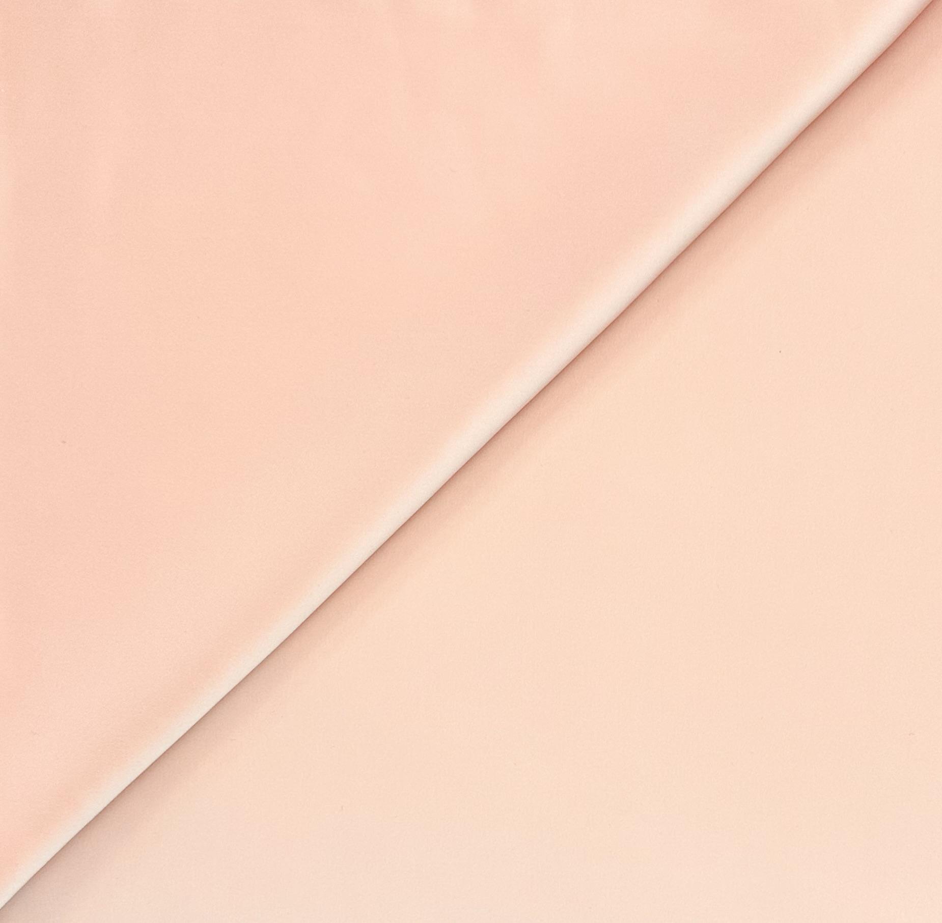Polyester-Blend Stretch Satin in Salmon