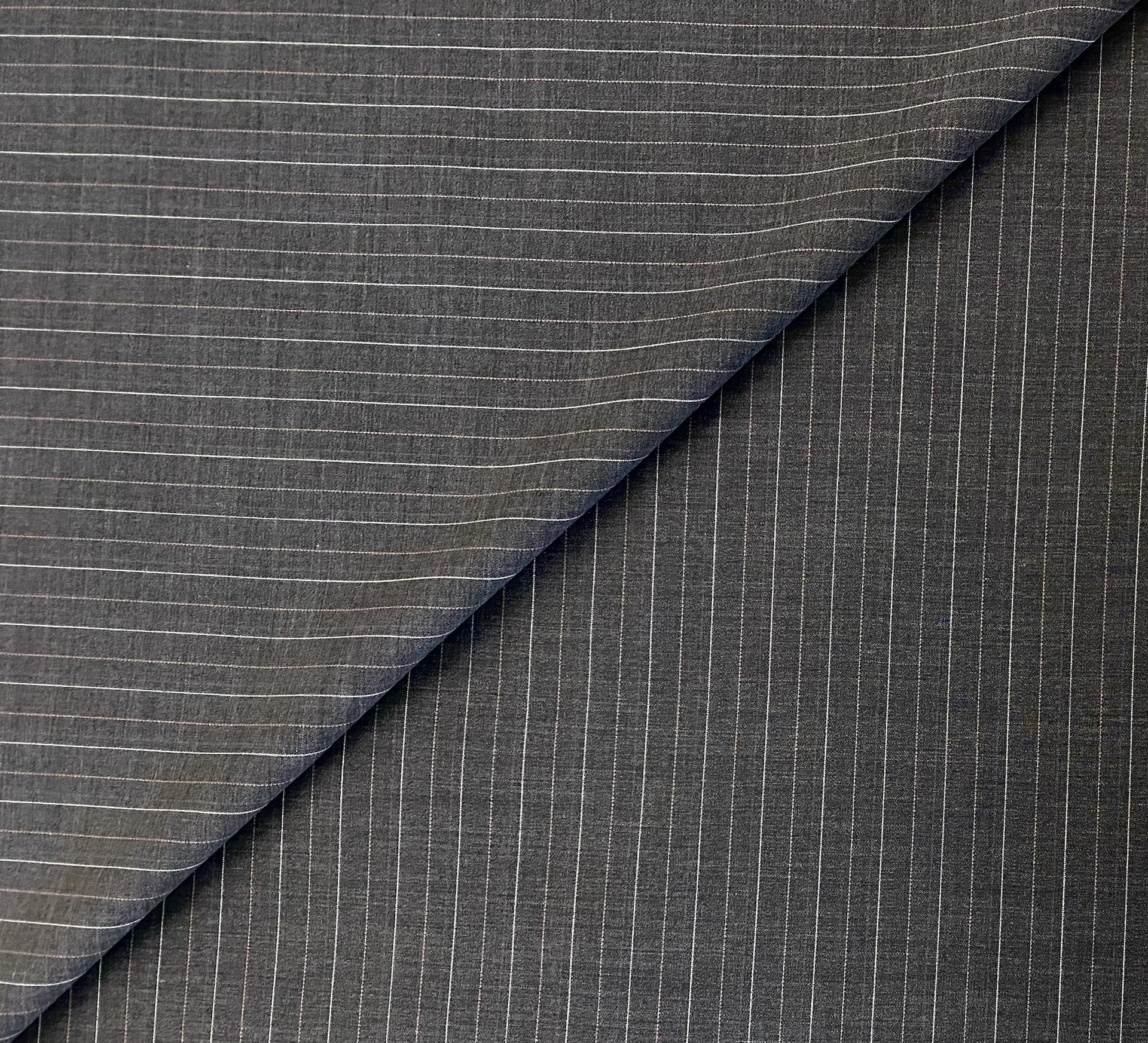 100% Wool Muti Colored Pinstripe