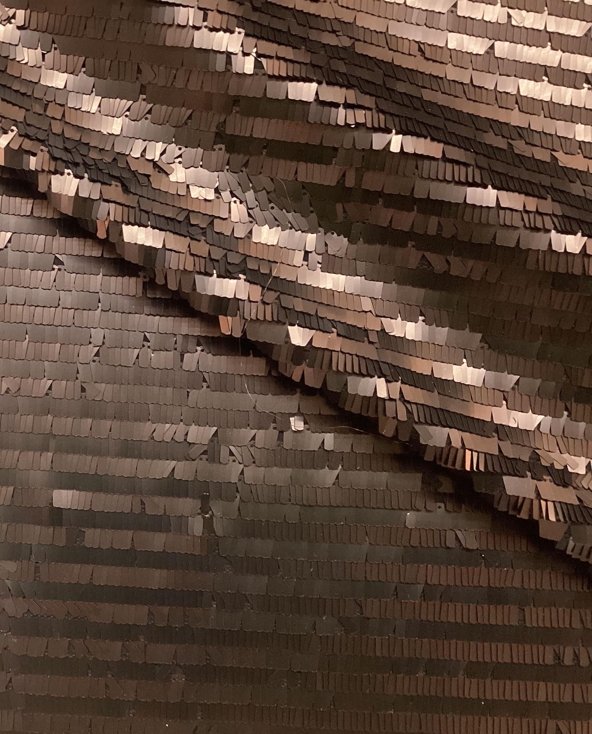 Novelty Matte Sequin Jersey In Brown