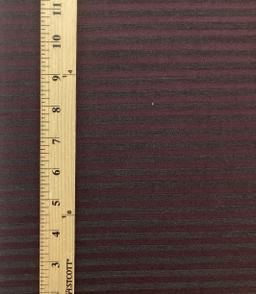 Made In Italy 100% Wool Stripe Suiting In Malbec & Charcoal 