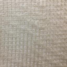 100% Silk Novelty Checkerboard In Antique Ivory