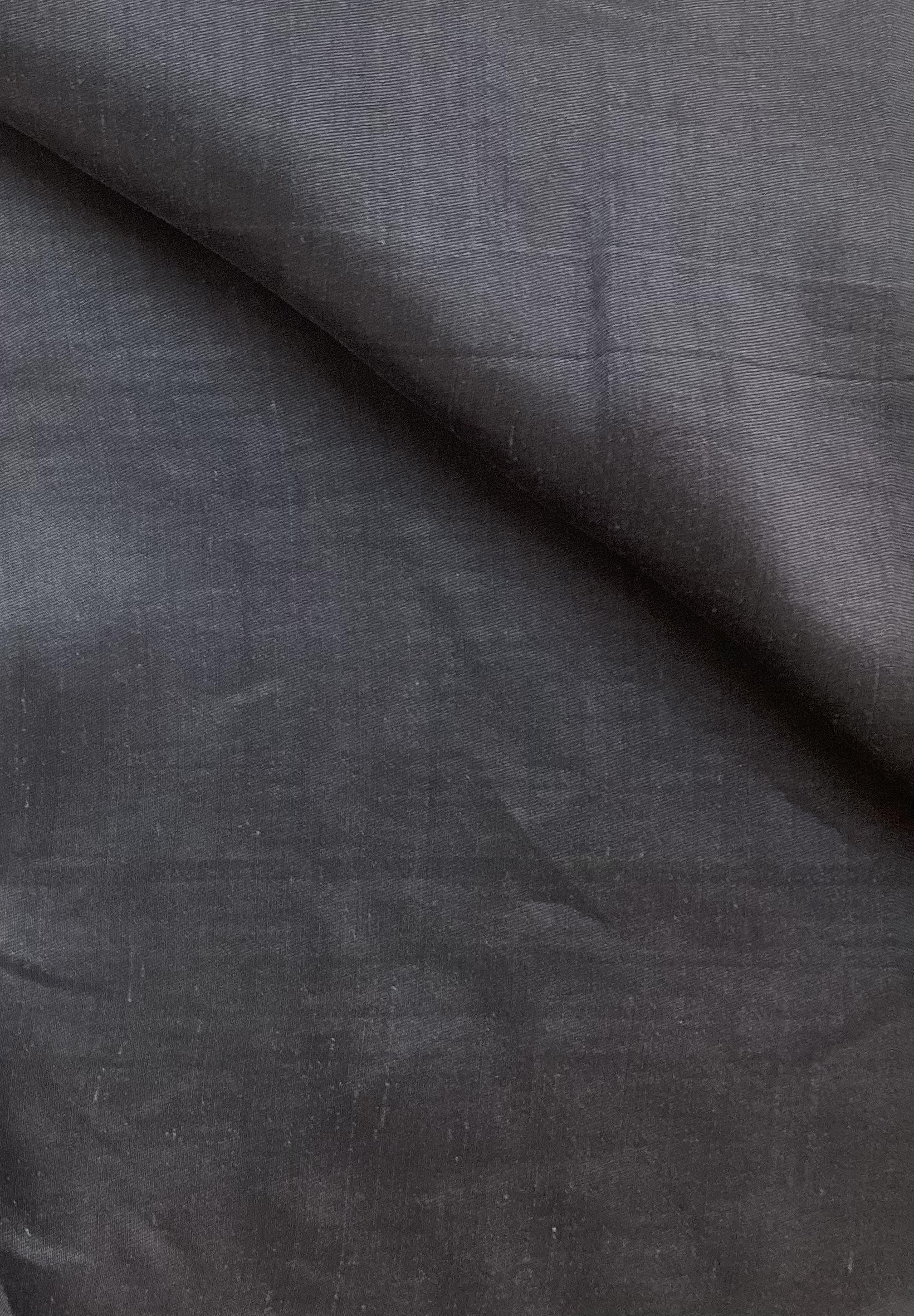 Cotton & Rayon Fine Shantung Suiting In Ink