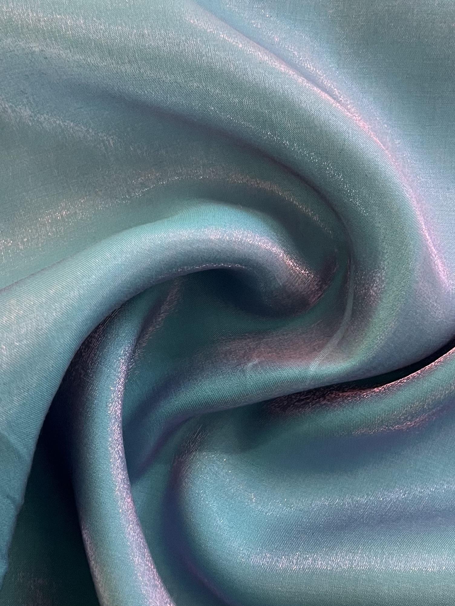 Viscose Rayon Blend Iridescent Charmeuse 