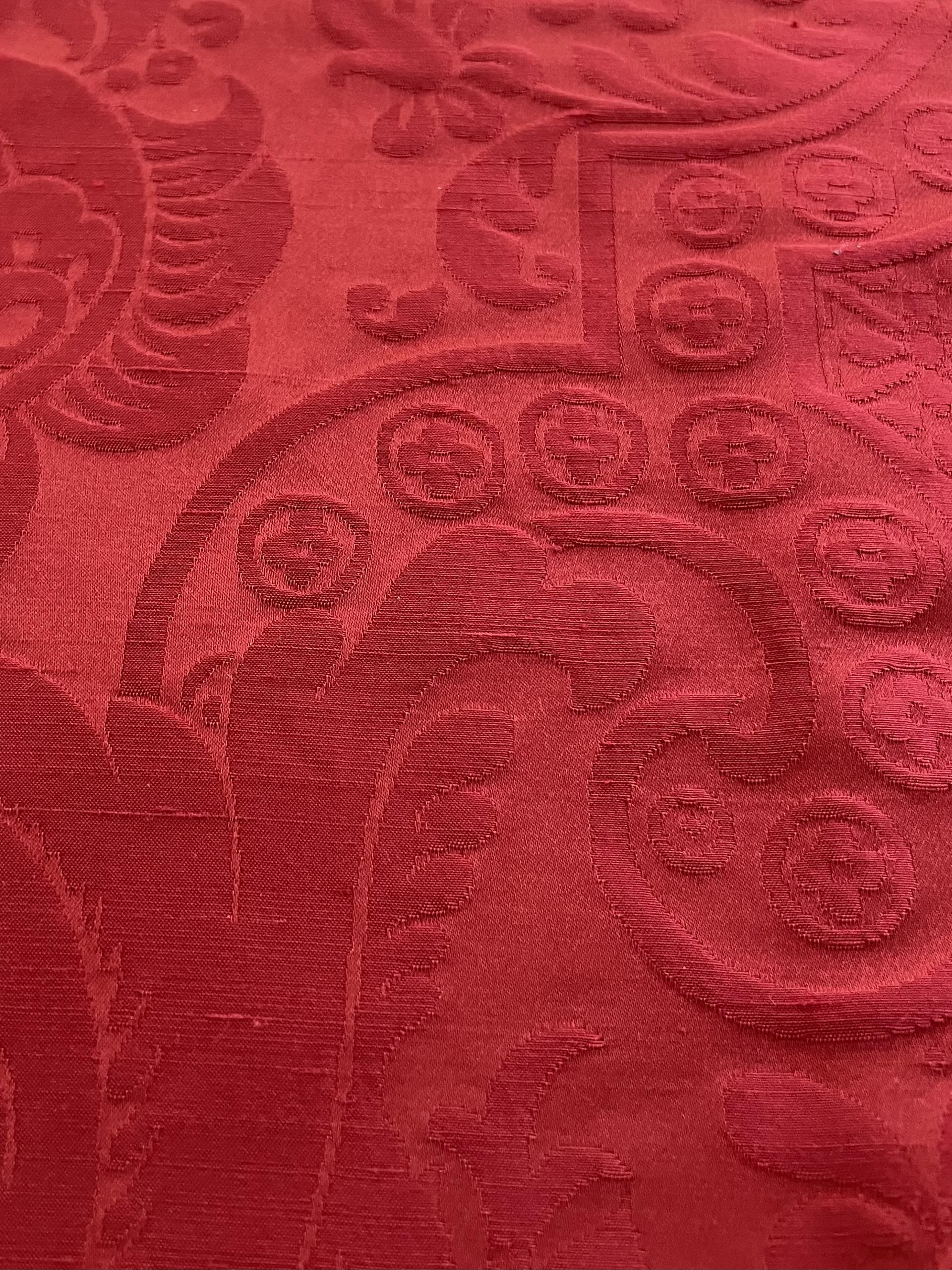 Silk Damask in Ruby