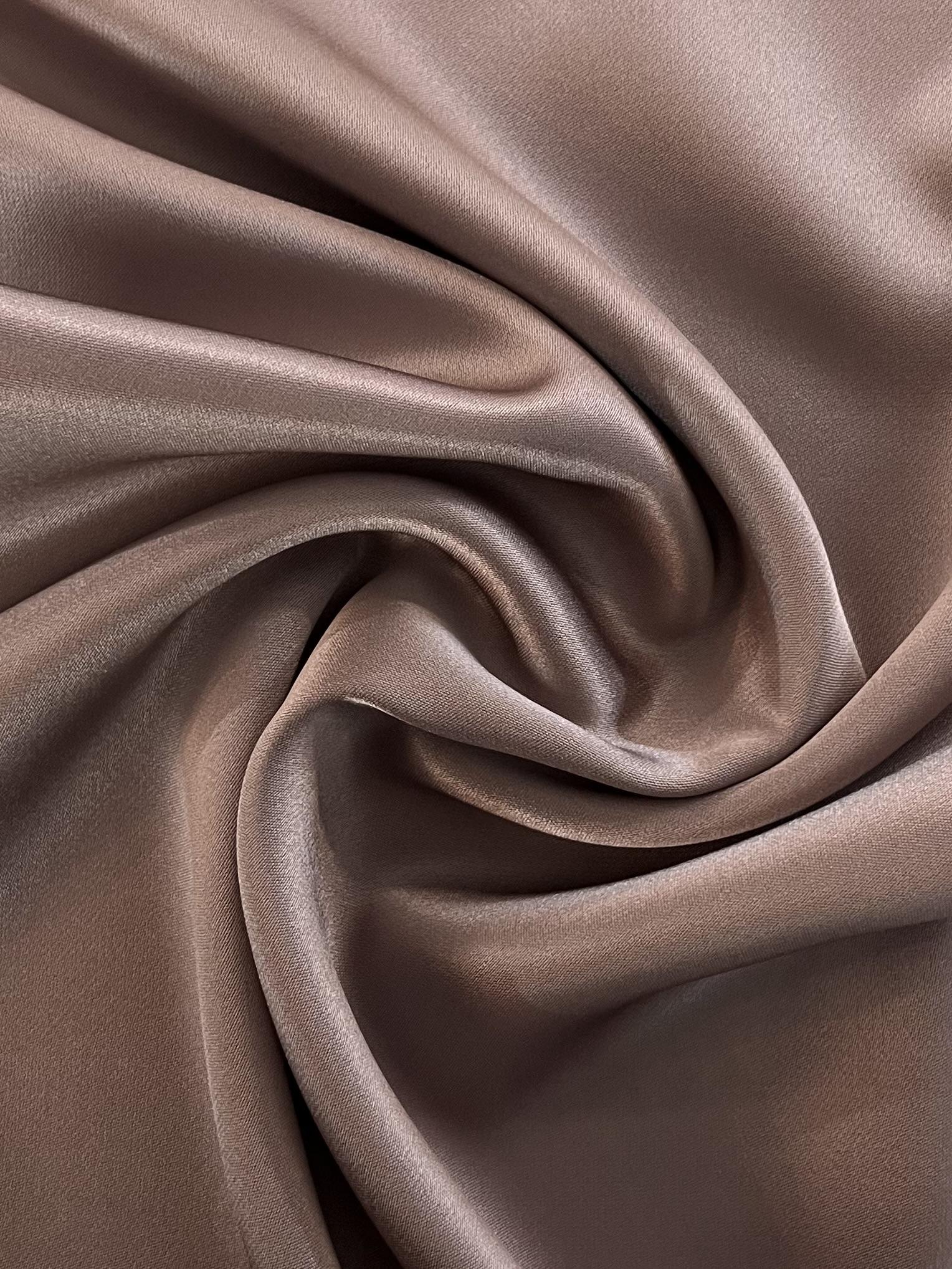 Pure Silk Double Face Charmeuse in Suede