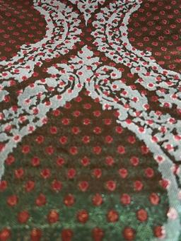 Iridescent "Mirage" Metallic Brocade Green