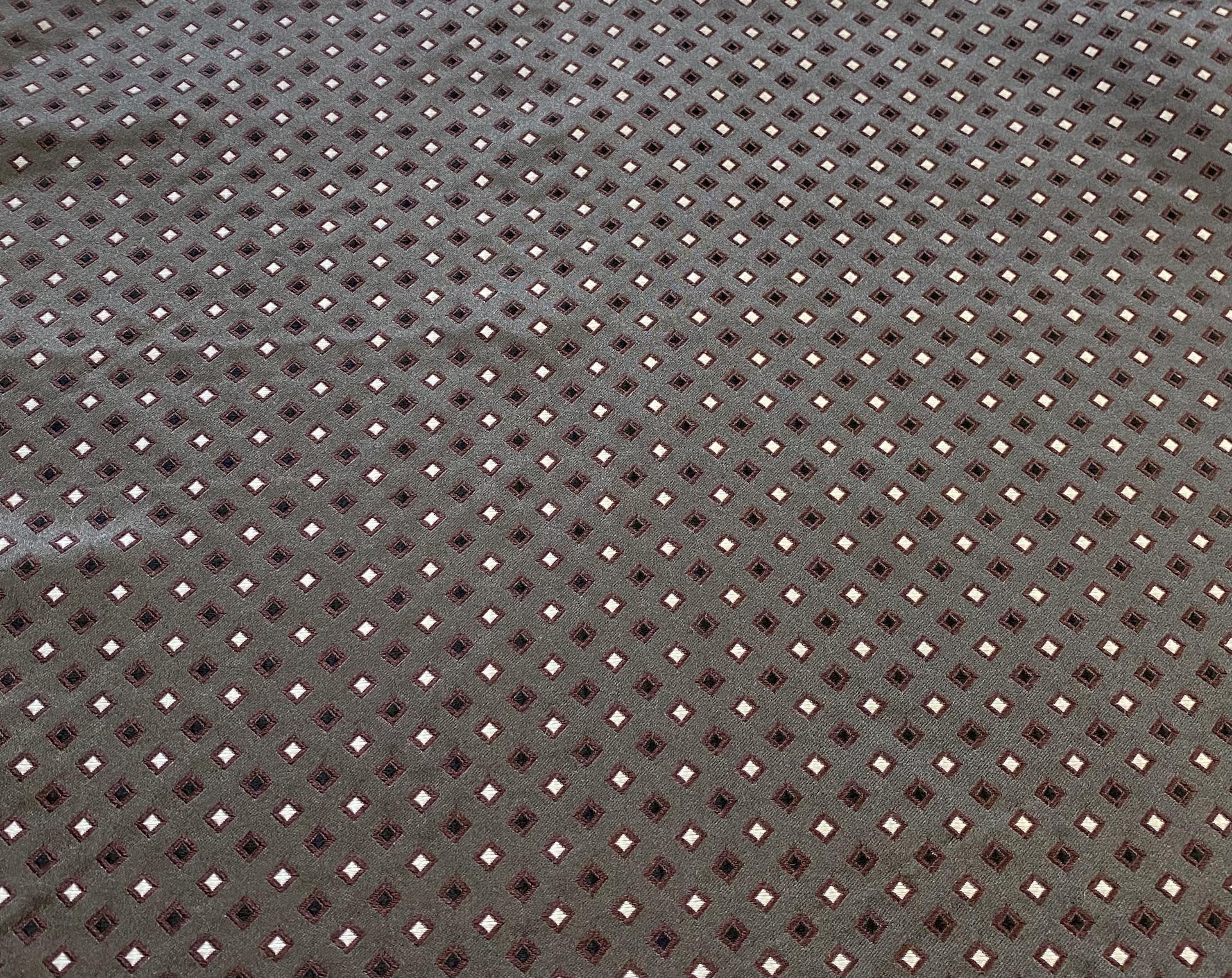 Italian Silk Tie Brocade Fabric in Warehouse