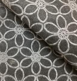 Scnp Embroidered 85% Wool 15% Cashmere In Grey