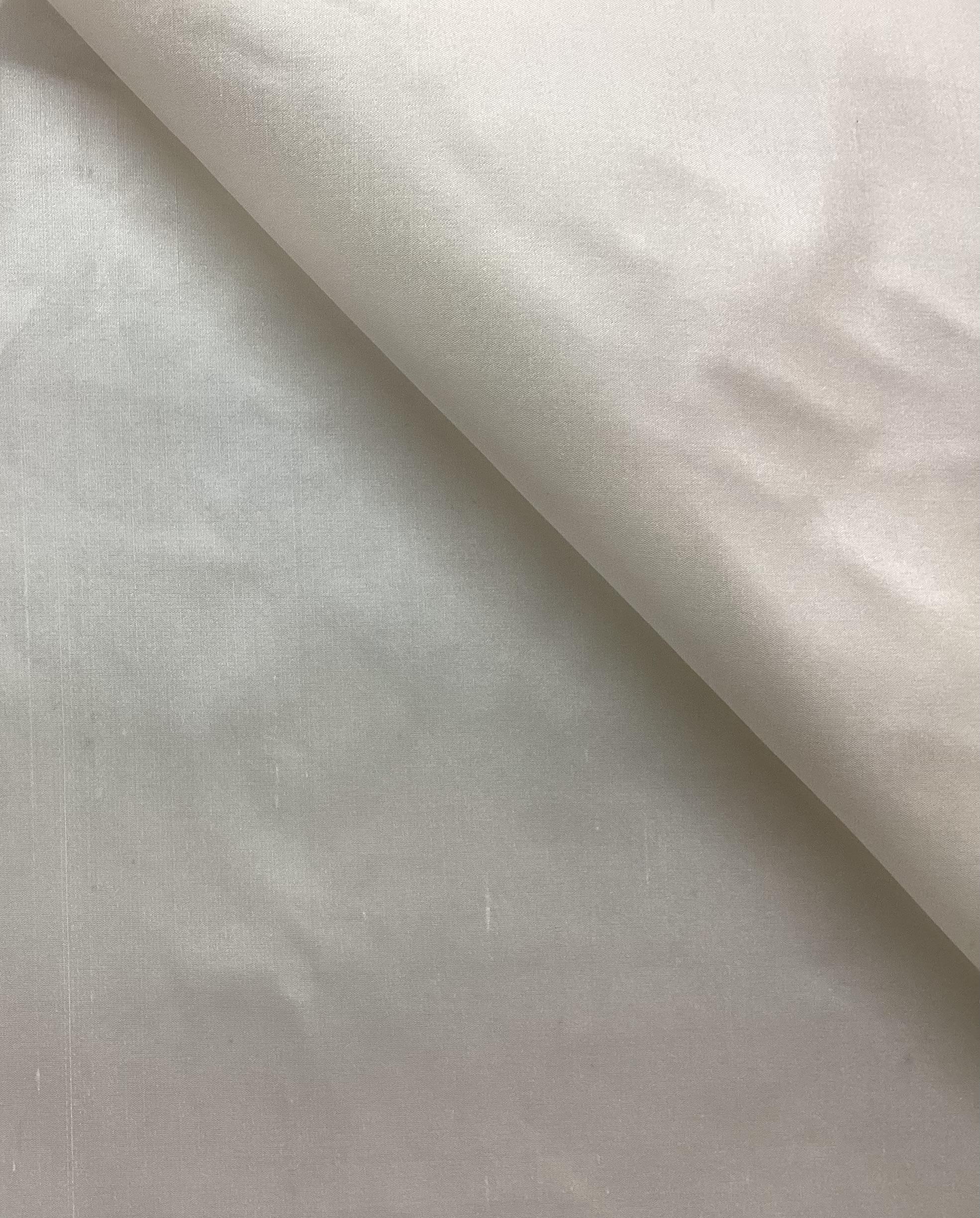 Pure Silk Duppioni in Eggshell