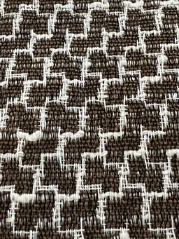 Woven Houndstooth in Brown