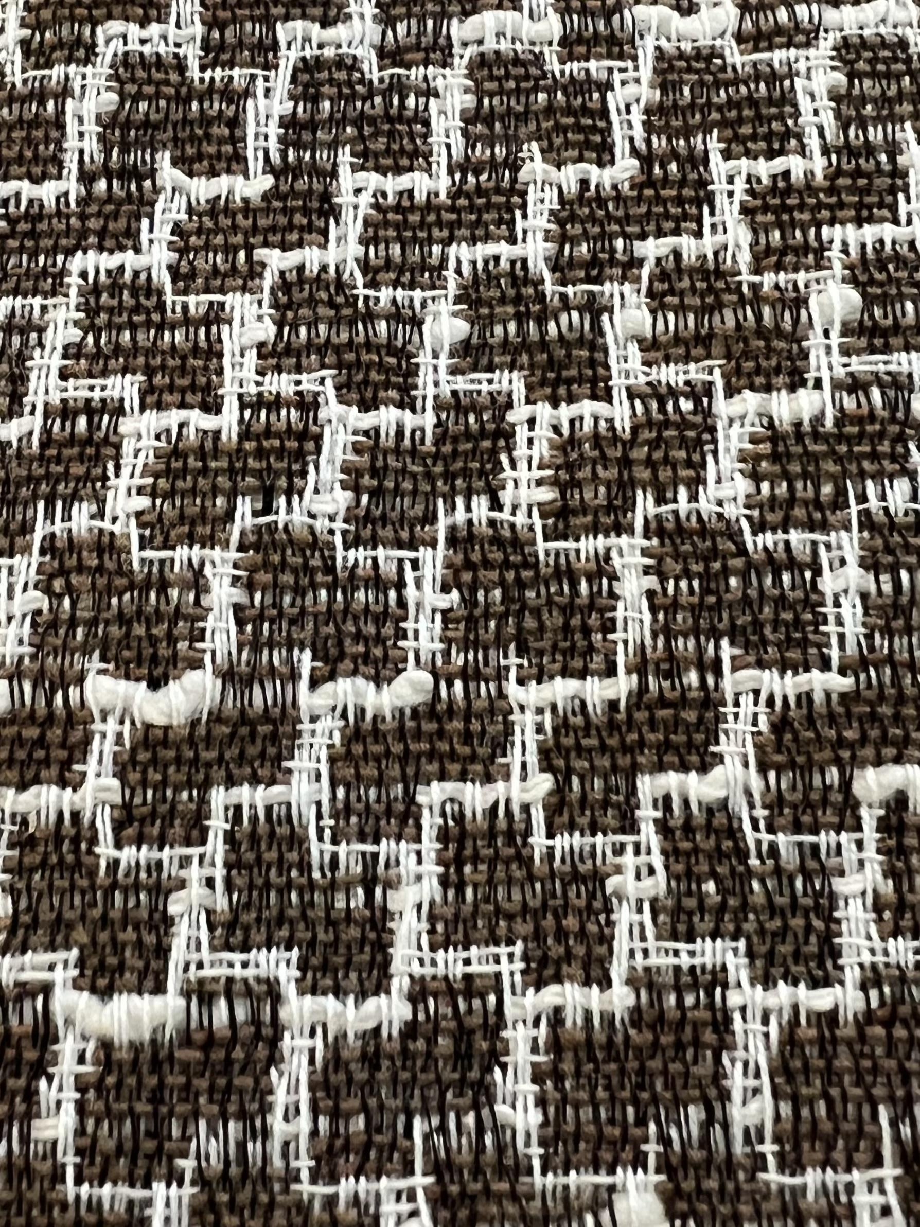 Woven Houndstooth in Brown