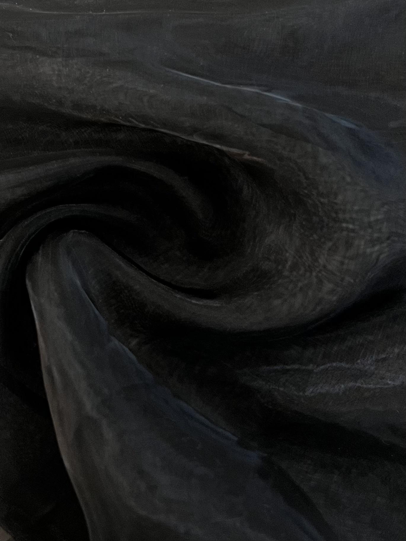 Japanese Onion Skin Organza in Black