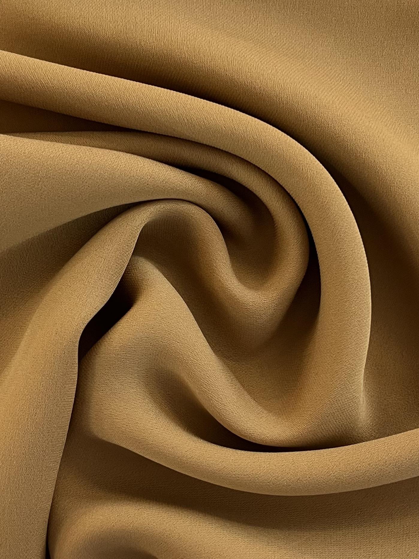 Silk Double Georgette in Leather