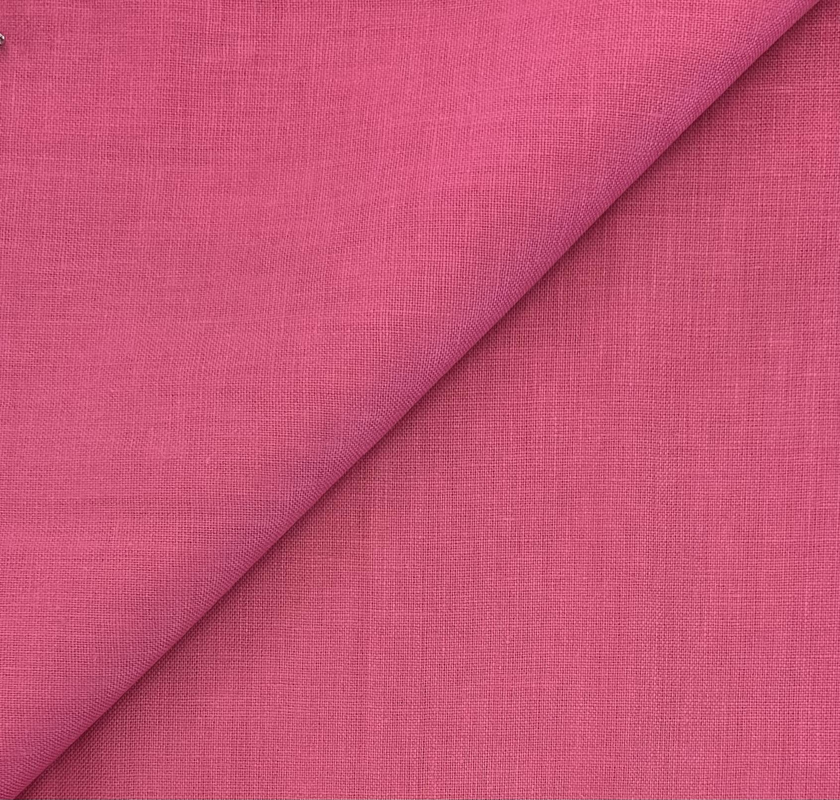 Irish Medium Weight Linen in Cerise