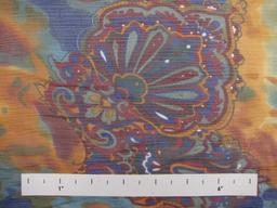 Printed Silk Crinkle Chiffon0