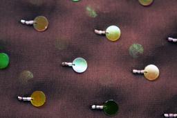 Paillettes on Silk Chiffon2