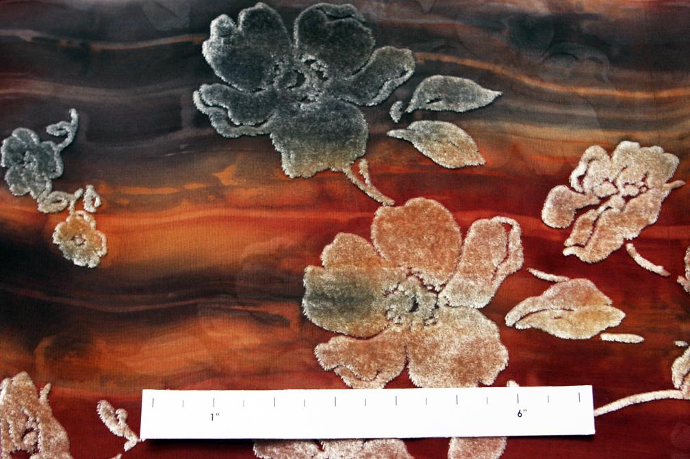 Silk Rayon Burn Out Velvet2