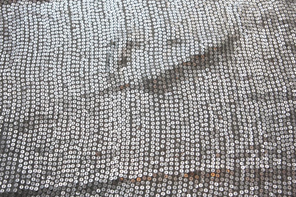 Sequins on Silk Chiffon0