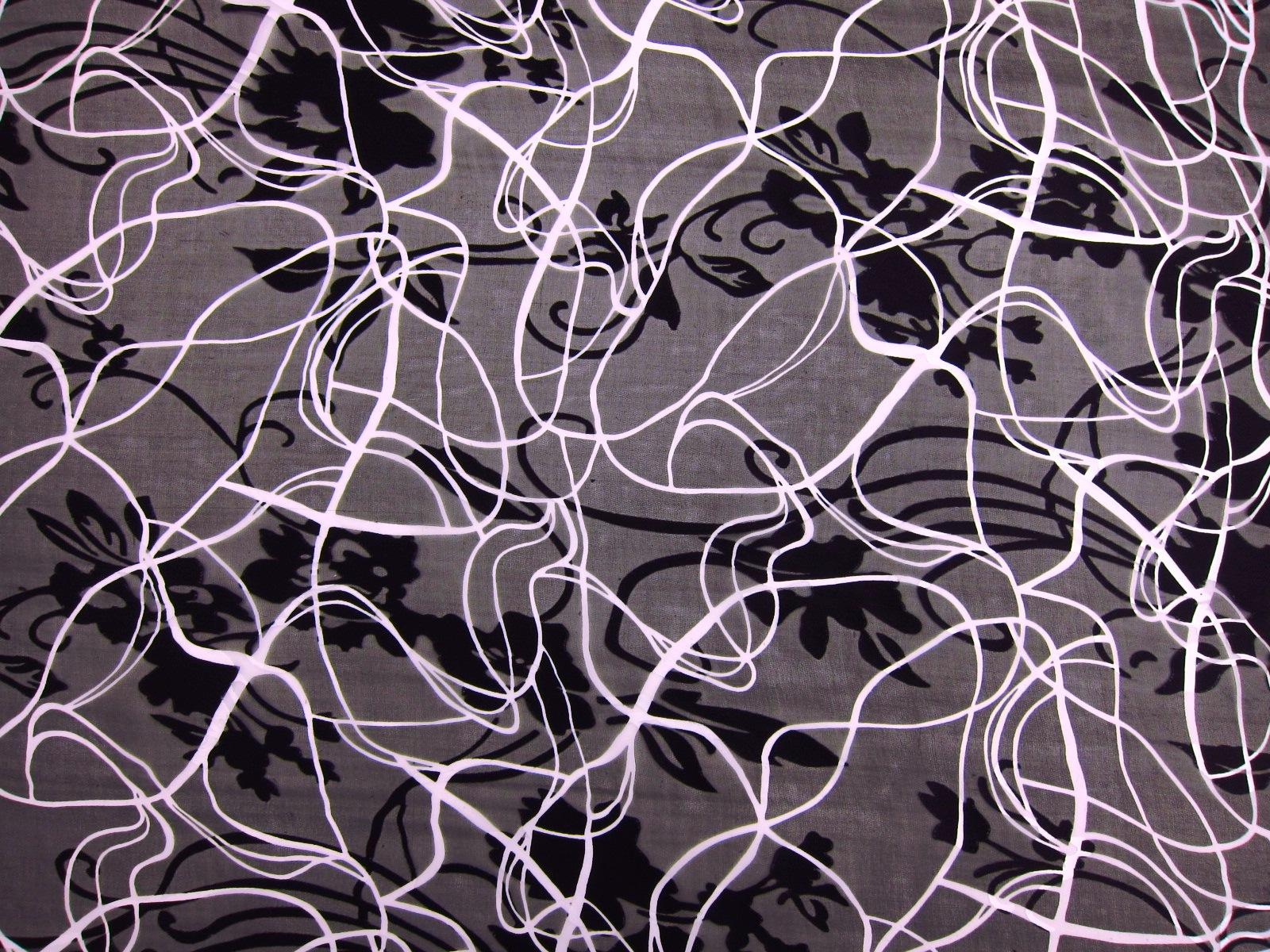 Printed Silk Burnout Chiffon0