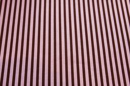 Cotton Canvas 1/4" Stripe In Brown And Pink0