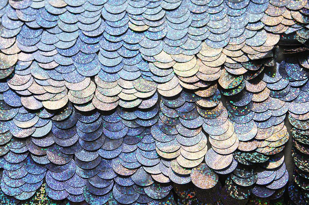 Paillettes on Silk Chiffon0