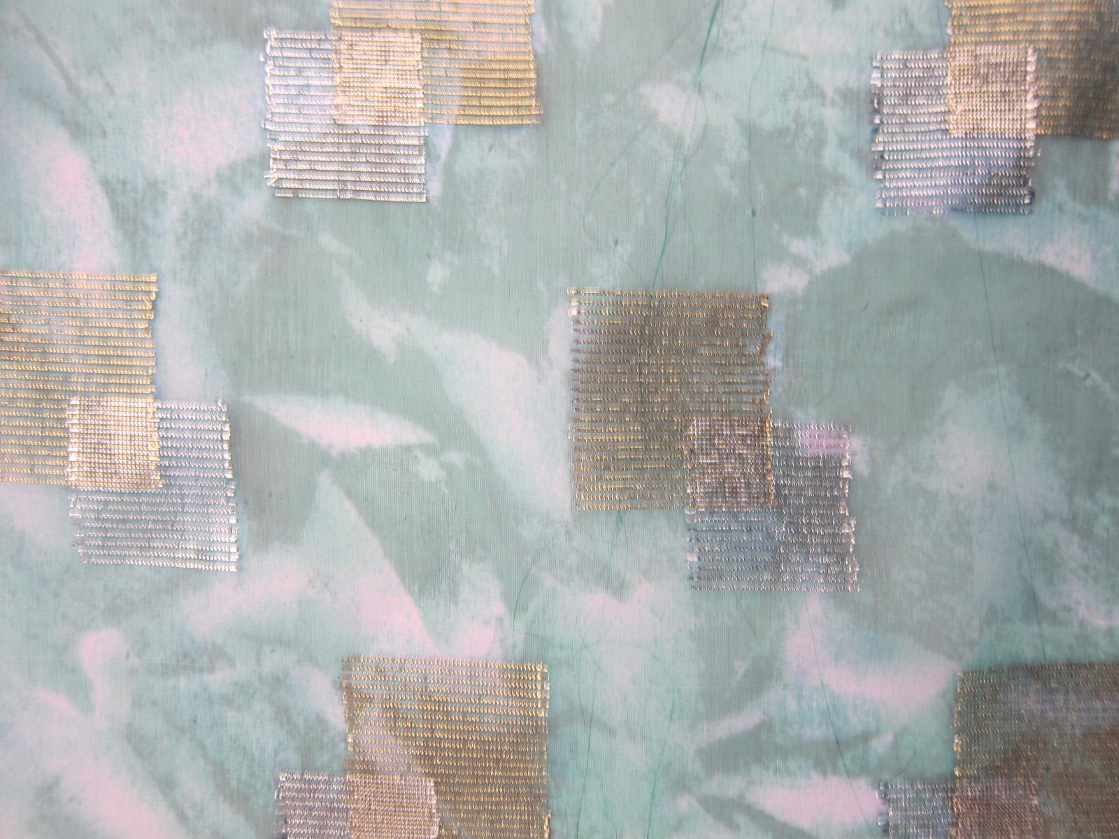 Metallic Embroidered Silk Organza0