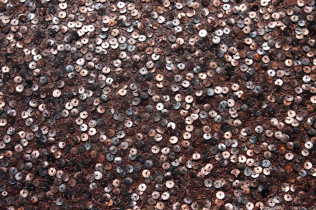 Sequins on Metallic Tulle0