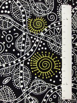 Australian Cotton Print With Aboriginal Motif1