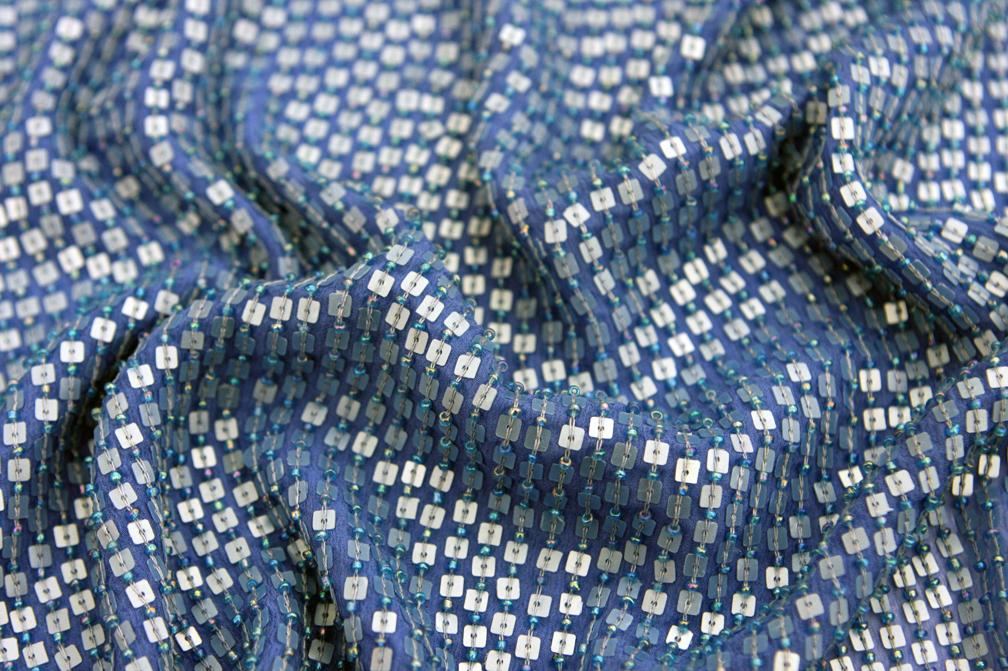 Sequins on Silk Chiffon3