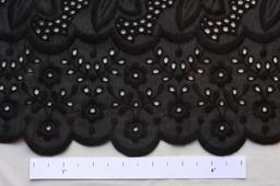 Cotton Eyelet in Black0