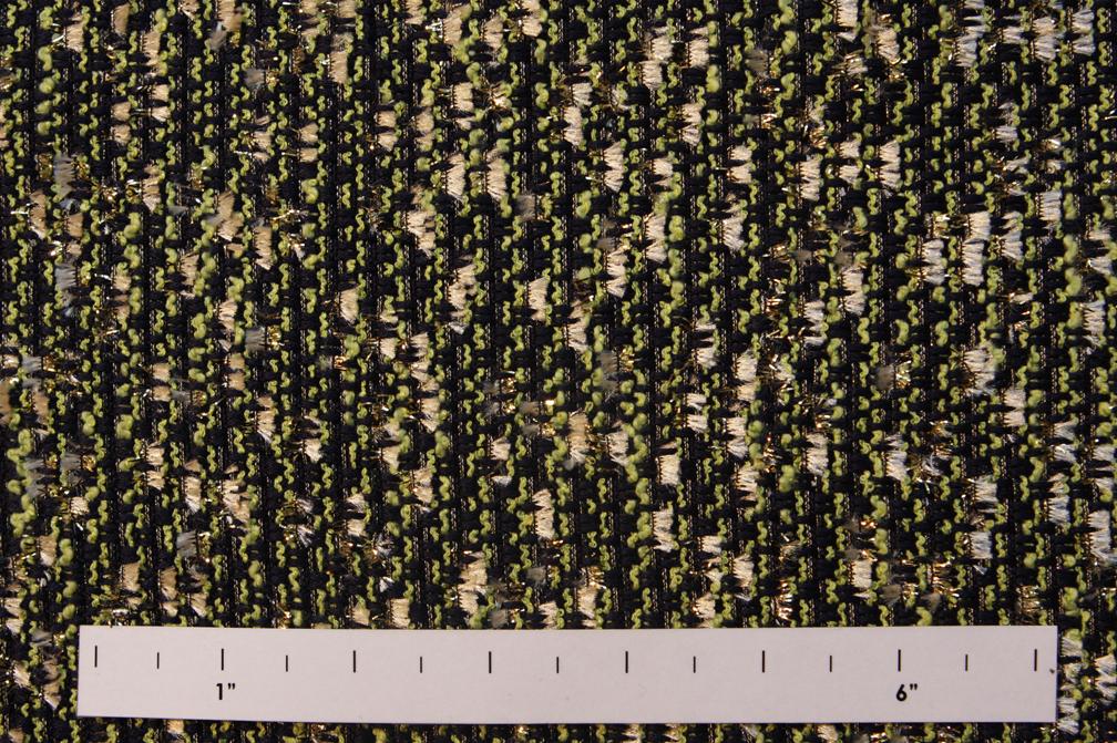 Cotton Nylon Acrylic Metallic Tweed0