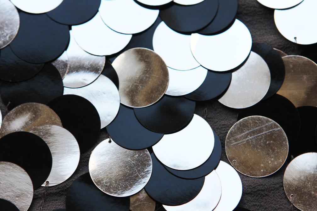 Paillettes on Silk Chiffon3