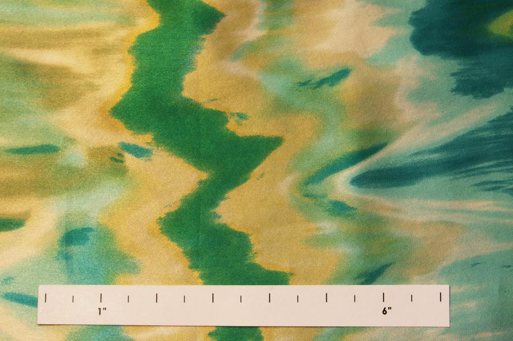 Printed Silk Charmeuse0